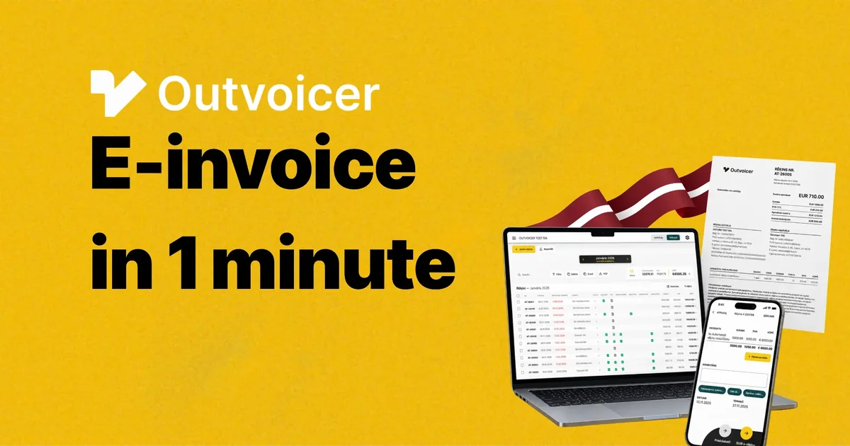 issuing an e-invoice with Outvoicer
